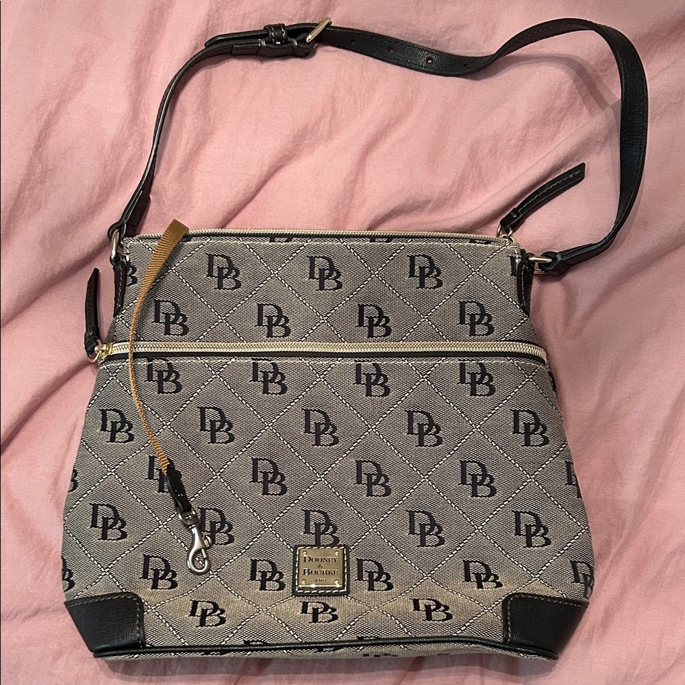Dooney & Bourke Monogram Crossbody in Gray and Black